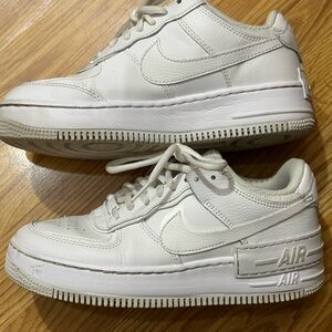 White Nike Air Force 1 Sneakers,Women’s Size 8